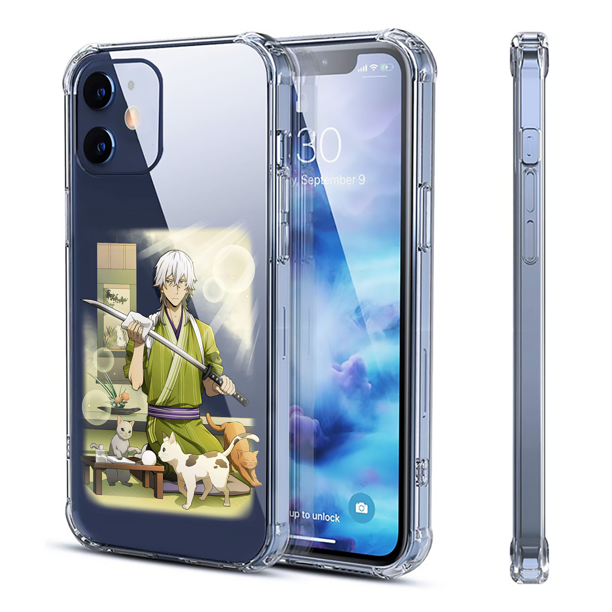 （画像用） 文豪ストレイドッグス Bungo Stray Dogs 【iPhone 12シリーズ対応】透明スマホケース（クリアソフトケース）
